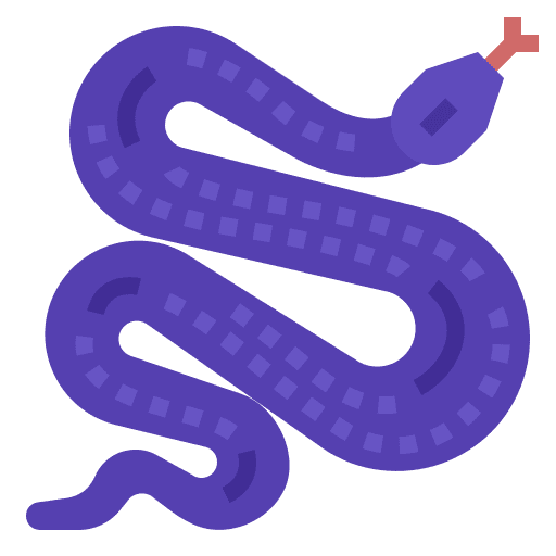 Snake shapes and symbols snake horoscope icon