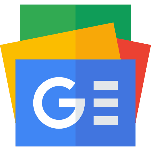 Google news report newspaper brands and logotypes icon