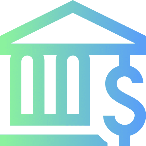Bank money business bank icon