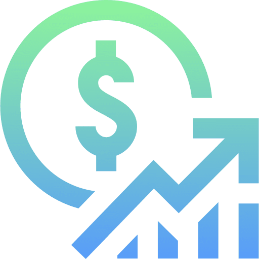 Stock exchange app stats ios14 profits icon