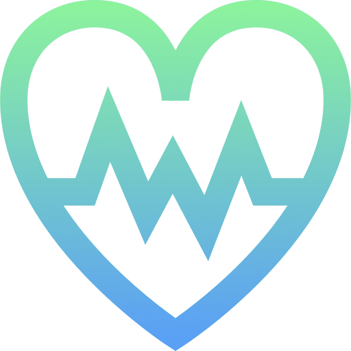 Daily health app healthcare and medical love romantic icon