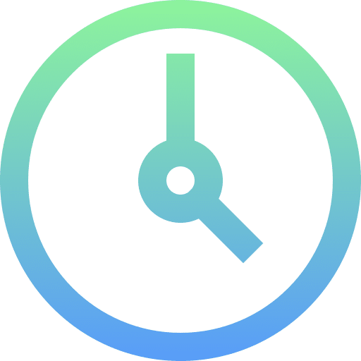 Clock time and date clock hour icon