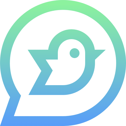 Twitter logo ios message icon