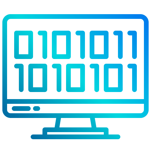 Binary code data website binary code icon