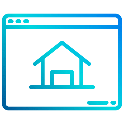 Homepage browser website home icon