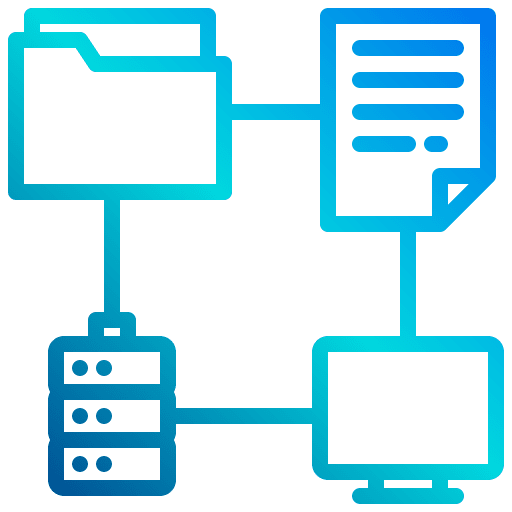 Network database network data transfer icon
