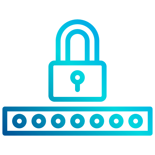Password login lock keyword icon