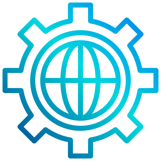 Web development web development internet globe grid icon