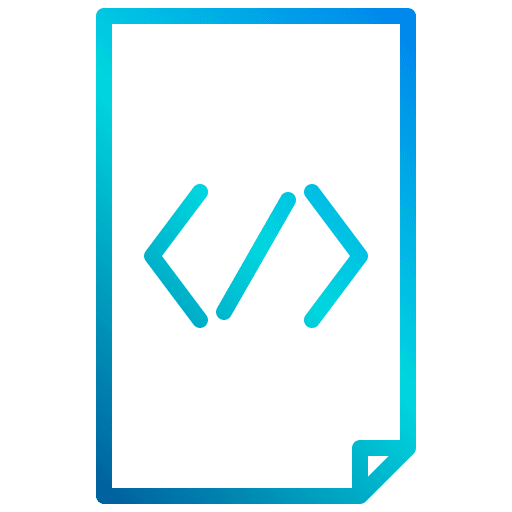 Code file source document icon