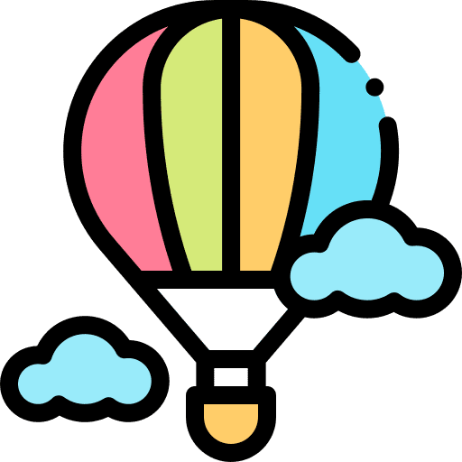 Hot air balloon hot air balloon cloud holiday icon