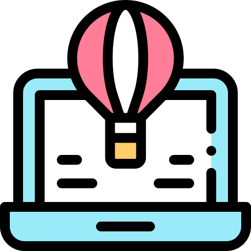 Information transportation monitor holidays icon