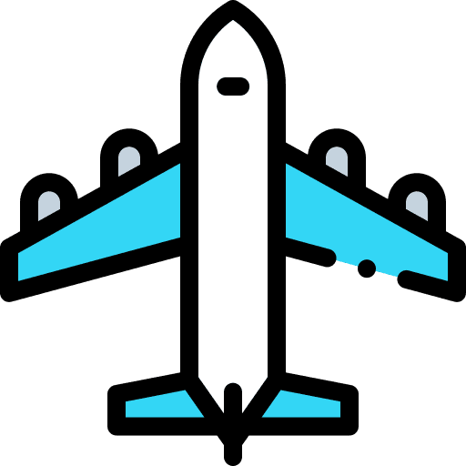 Plane airport transport plane icon