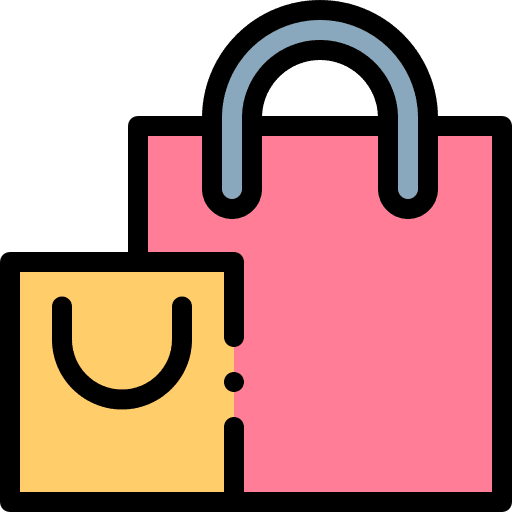 Shopping store shopping bag icon