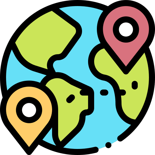 Tourism earth tourism location icon