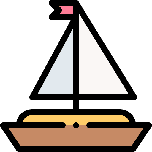 Yacht marine boat transport icon