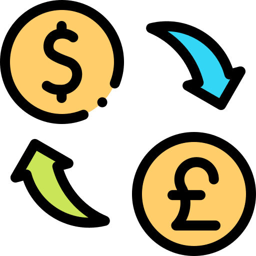 Exchange money money exchange fx icon