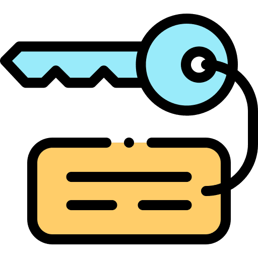 Key security enter access icon