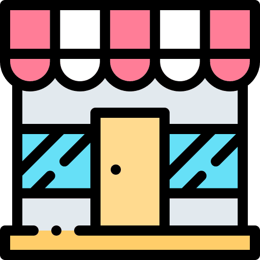 Store commerce building retail icon
