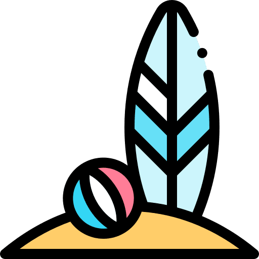 Surf holidays sports and competition surf board icon