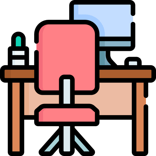 Workplace work table workplace workspace icon