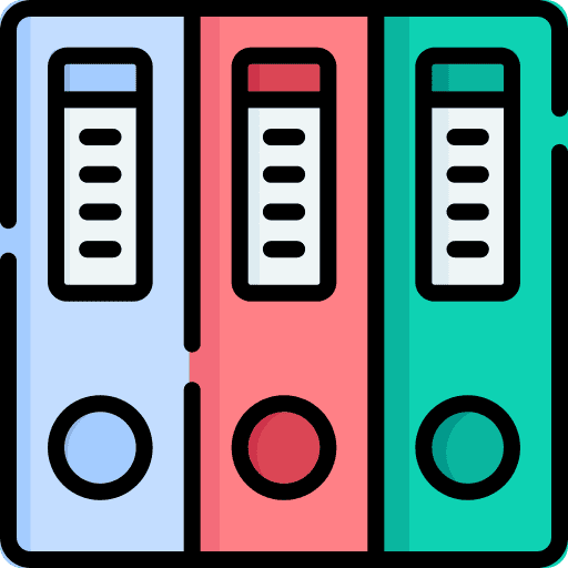 Binder office business material icon Binder office business material icon