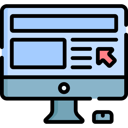 Computer technology computer click icon Computer technology computer click icon