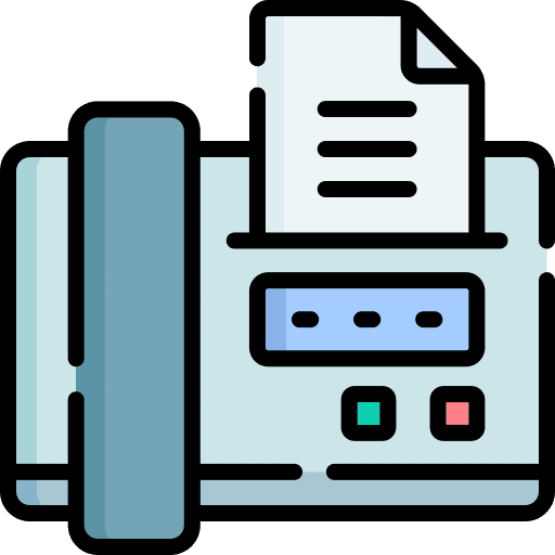 Fax technology fax communications icon Fax technology fax communications icon