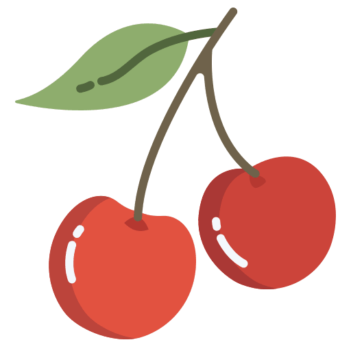 Cherry cherry vegetarian diet icon
