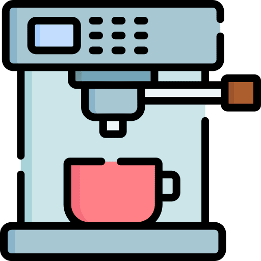 Coffee machine food and restaurant coffee maker electronics icon Coffee machine food and restaurant coffee maker electronics icon