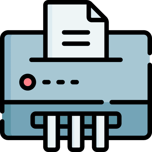 Paper shredder paper shredder office material document icon Paper shredder paper shredder office material document icon