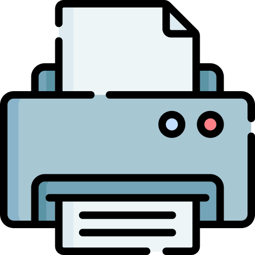 Printer technology electronics paper icon Printer technology electronics paper icon