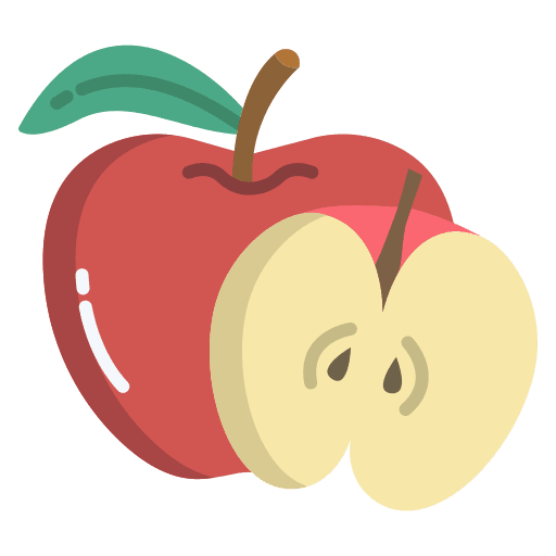 Apple diet vegan food and restaurant icon