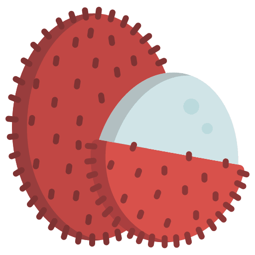 Lychee food and restaurant vegan vegetarian icon Lychee food and restaurant vegan vegetarian icon