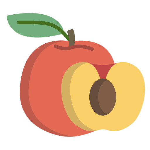 Peach vegan healthy food diet icon Peach vegan healthy food diet icon
