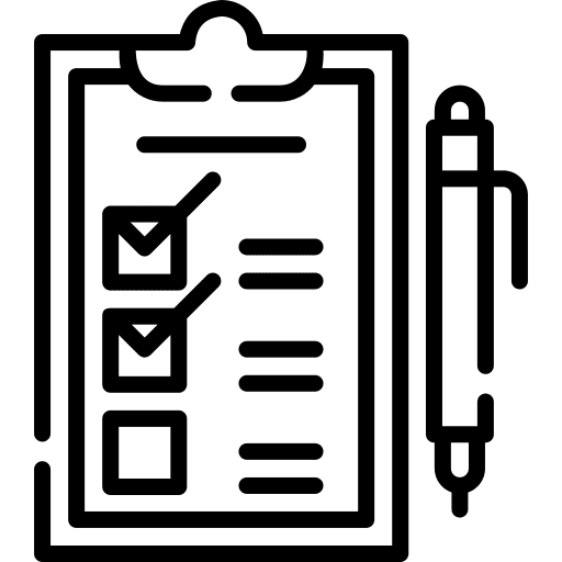 Check list summary questionnaire check mark icon