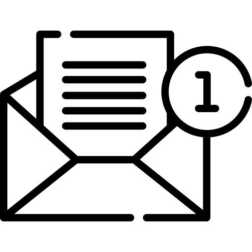 Email envelope interface communications icon