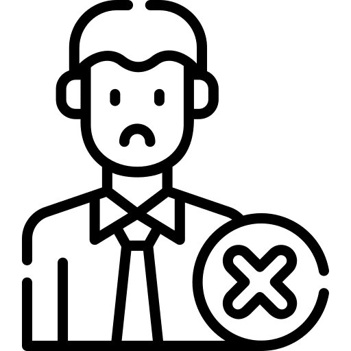 Fired human resources employee avatar icon