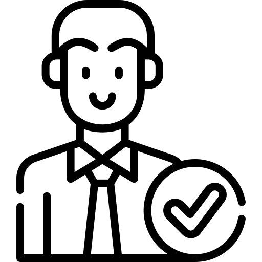 Hire hired selection approval icon