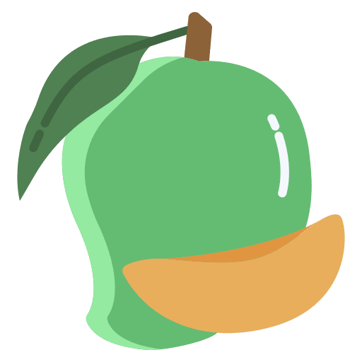 Mango fruit organic vegan icon Mango fruit organic vegan icon