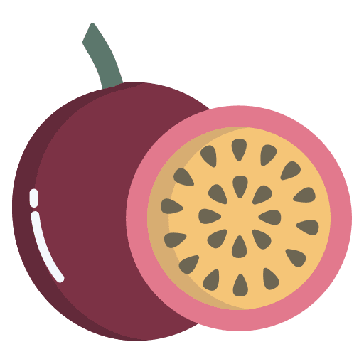Passion fruit vegetarian passion fruit healthy food icon Passion fruit vegetarian passion fruit healthy food icon