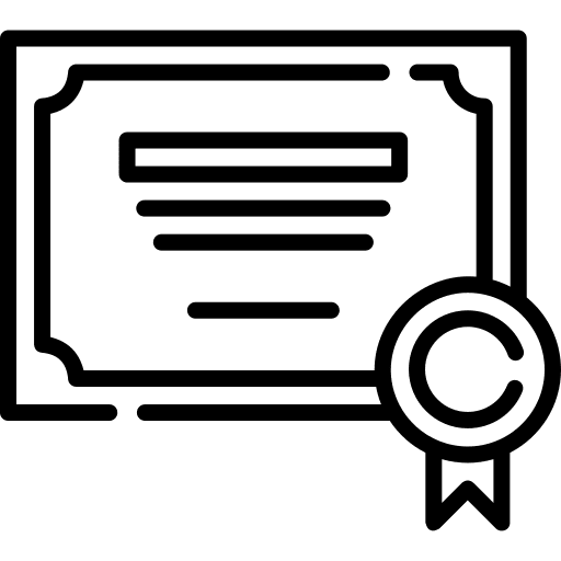 Certificate files and folders reward winner icon Certificate files and folders reward winner icon