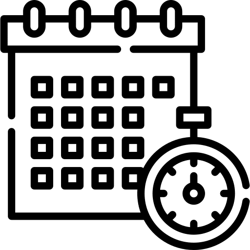 Deadline schedule date follow up icon Deadline schedule date follow up icon