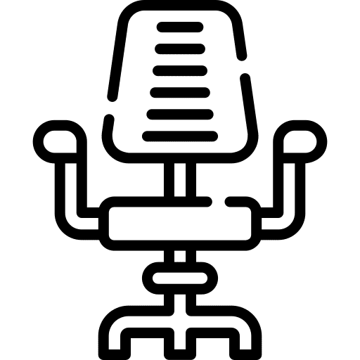 Desk chair office chair sitting furniture icon Desk chair office chair sitting furniture icon