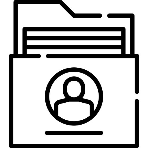 Folder user folder applicant icon Folder user folder applicant icon