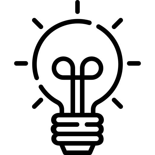 Idea objective idea illumination icon Idea objective idea illumination icon