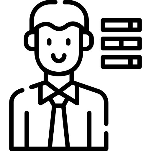 Skills people user caucasian icon Skills people user caucasian icon