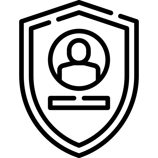 User shield security avatar icon User shield security avatar icon