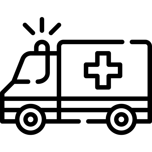 Ambulance automobile urgency vehicle icon