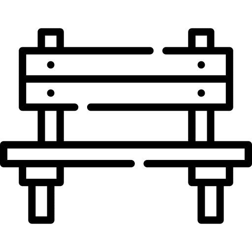 Bench park bench amusement park icon Bench park bench amusement park icon