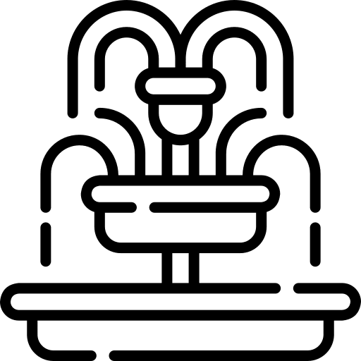 Fountain decoration fountain urban icon Fountain decoration fountain urban icon